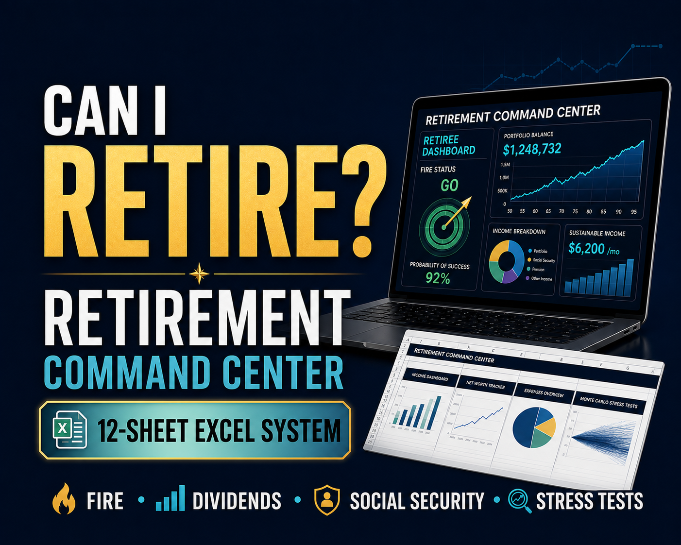 Retirement Planning Spreadsheet PDF cover preview