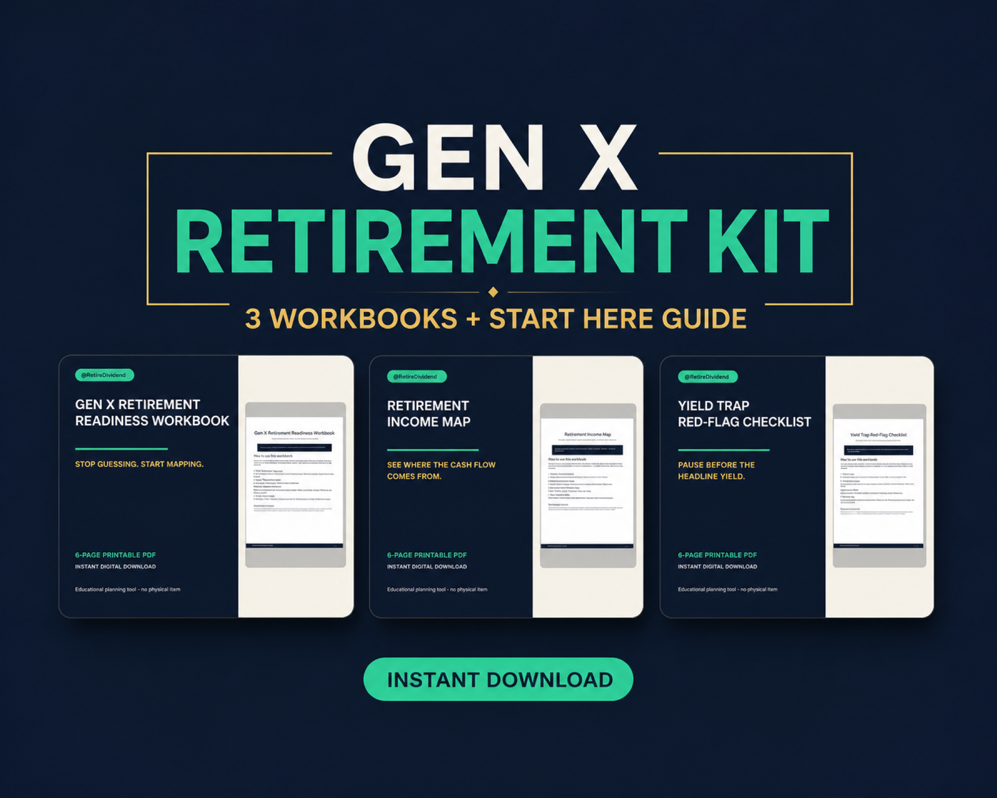 Retirement Planning Toolkit PDF cover preview